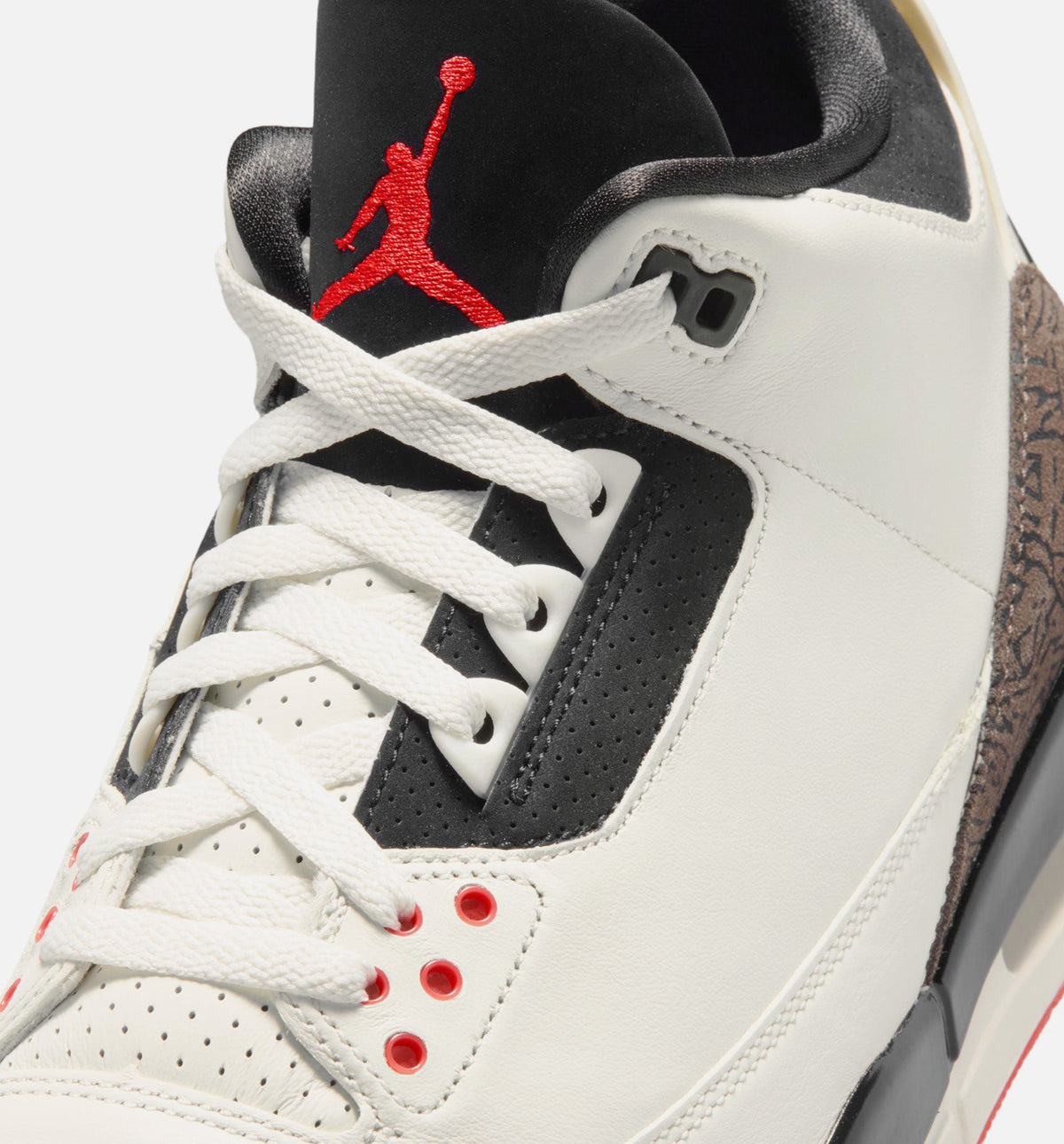 Air Jordan 3 Retro Mens Lifestyle Shoe - Sail/Black/University Red/Pale Ivory