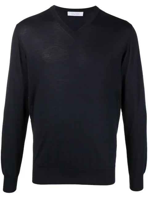 Cruciani long-sleeve V-neck jumper