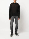 424 mesh long-sleeve hoodie