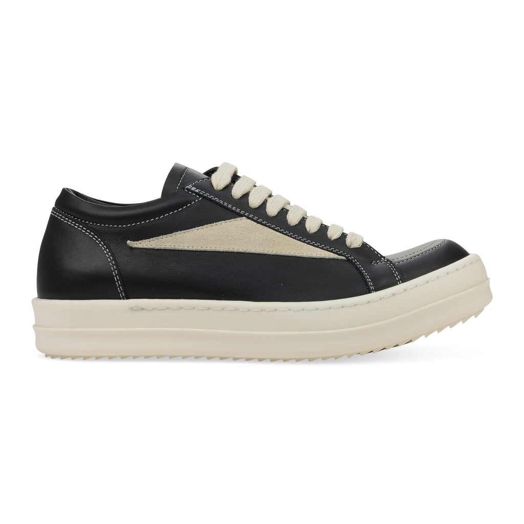 Black Leather Vintage Sneakers