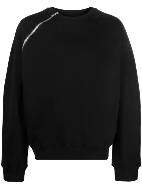 HELIOT EMIL zip-detail cotton jumper