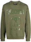 Moschino logo-print cotton sweatshirt