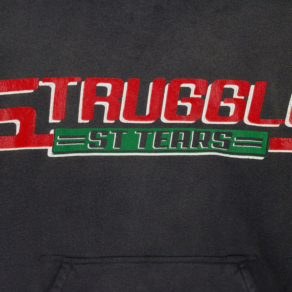 BLACK DENIM TEARS STRUGGLE HOODIE