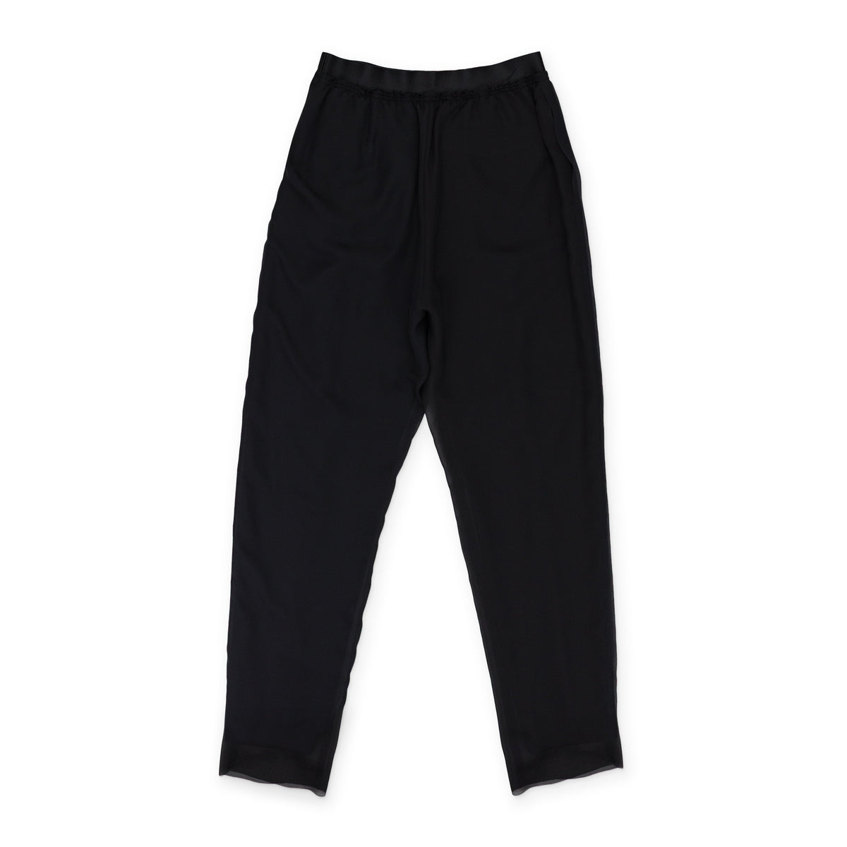 BLACK MESH LAYERED PANTS