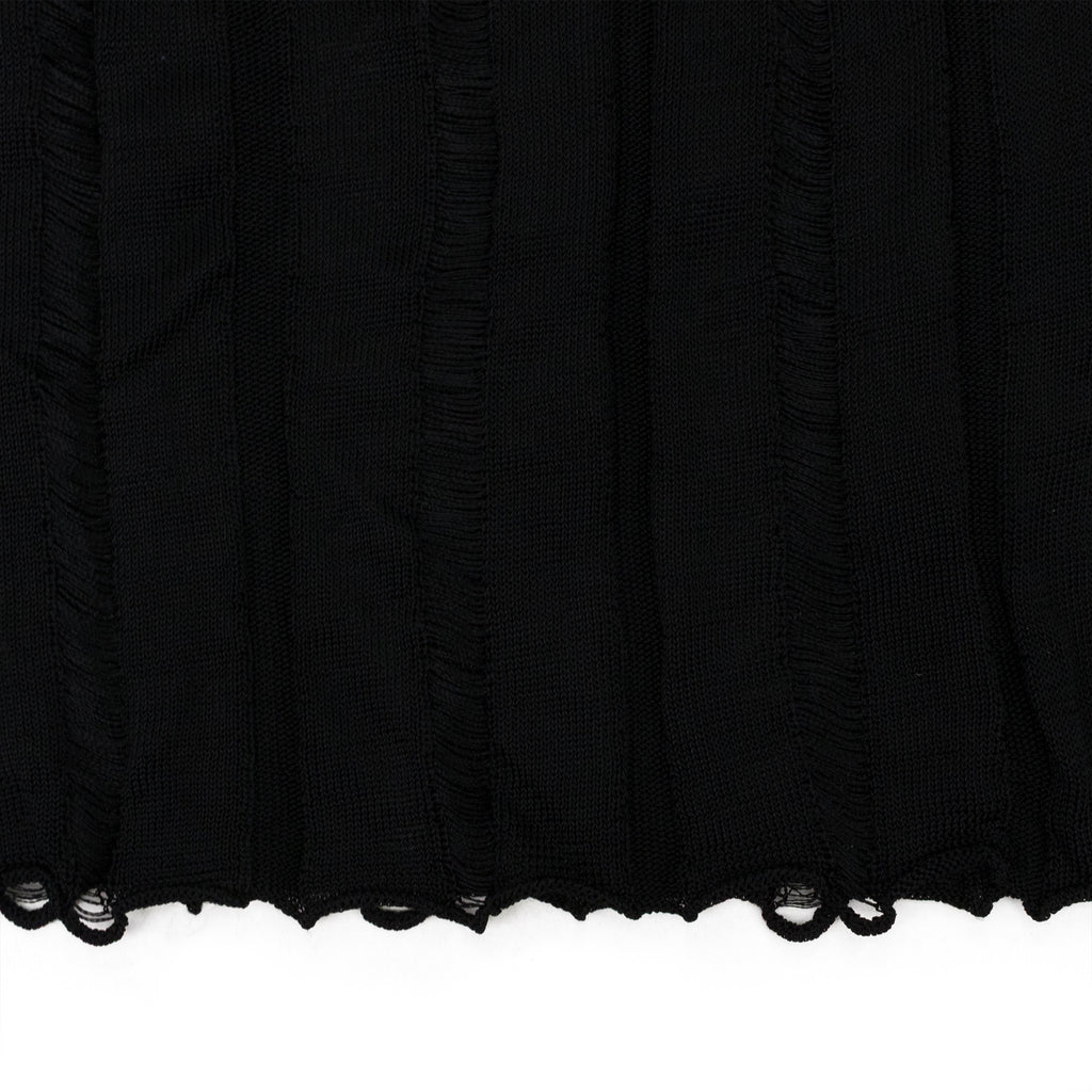 BLACK GRUNGE HIGH NECK TURTLENECK SWEATER