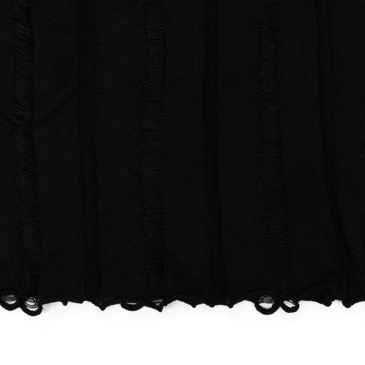 BLACK GRUNGE HIGH NECK TURTLENECK SWEATER