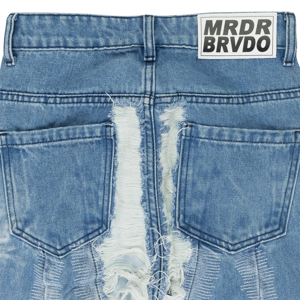 BLUE PATH STRAIGHT JEANS