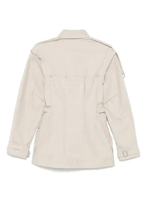 Elena Velez darted denim jacket