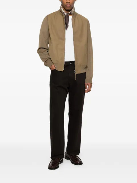 TOM FORD nubuck front merino bomber