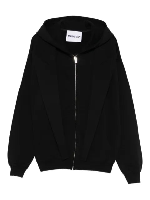 MEDEEA lapels zip hoodie jacket