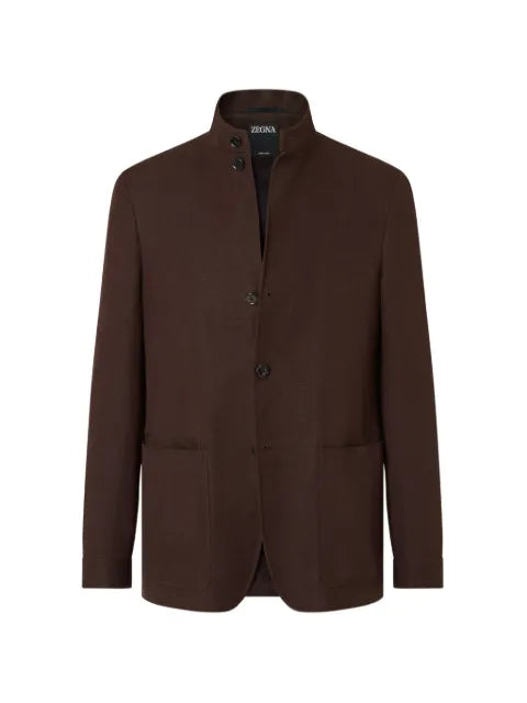 Zegna Il Conte Oasi Lino buttoned jacket