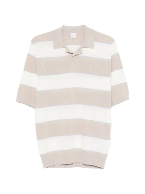 Eleventy striped short-sleeve knitwear