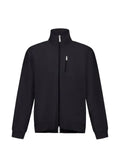 Laminar high-neck zip-up sweatshirt