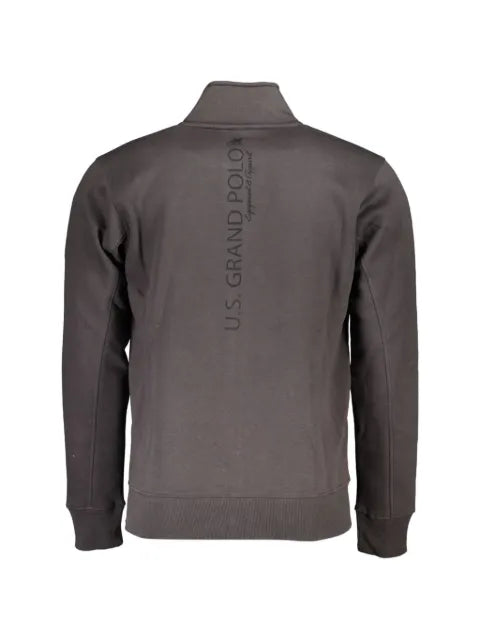 U.S. Grand mock-neck zip-up sweater