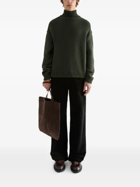 Jil Sander chunky-knit high-neck sweater