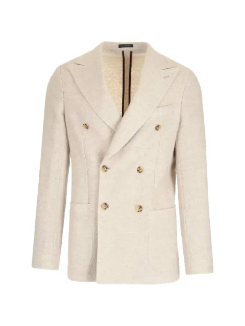 Al Duca D’Aosta 1902 double-breasted herringbone blazer