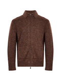 Eleventy zip-up flecked sweater