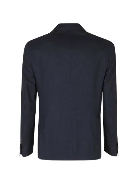 l.b.m. herringbone-pattern single-breasted blazer