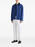 Givenchy couture seam jacket in herringbone denim