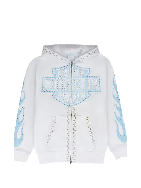 STADIUM GOODS® Chop333r crystal-embellished zip-up hoodie