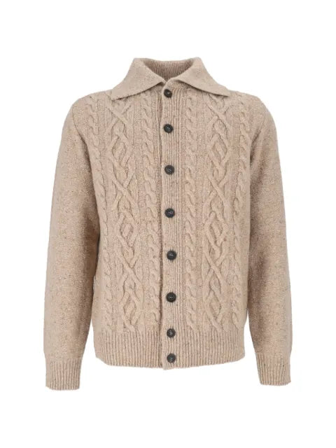Peserico cable-knit button-up cardigan