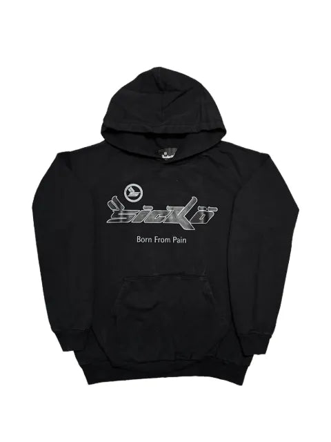 Sicko Born From Pain logo-print hoodie