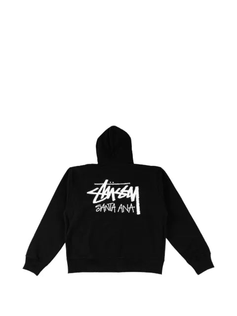 Stüssy Santa Ana logo-print zip-up hoodie