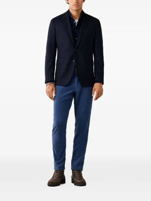 Hackett London single-breasted flannel blazer