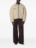 Séfr Matthieu checked wool shirt jacket