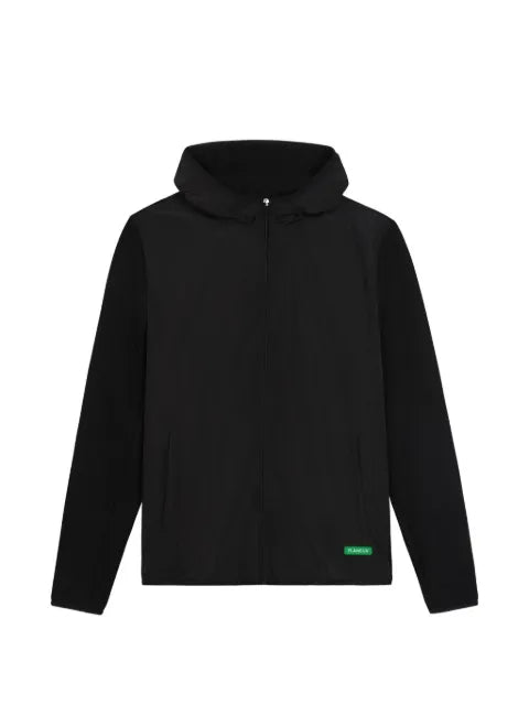 FLÂNEUR Badge Technical panelled zip-up jacket