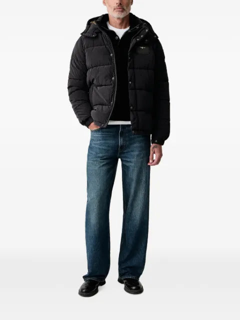 Aeronautica Militare hooded quilted jacket