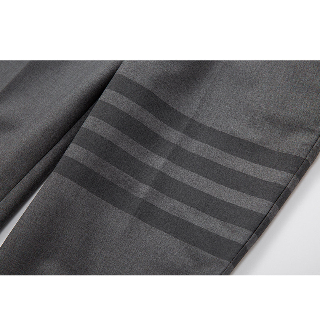 Thom Browne Style Four-Bar Pants