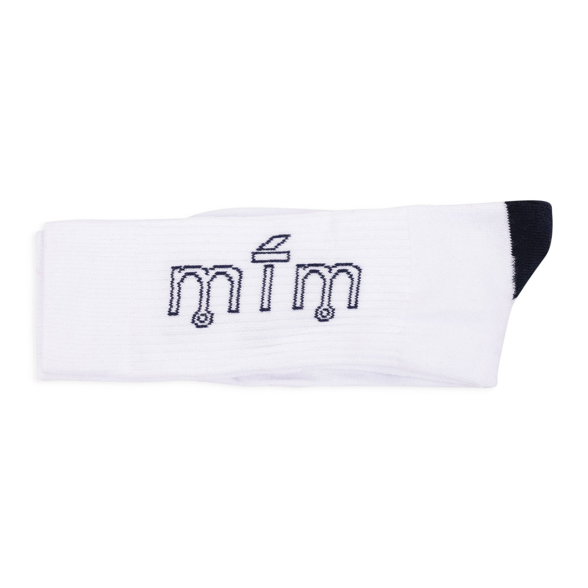 Black/White 3 Pack Calf Socks