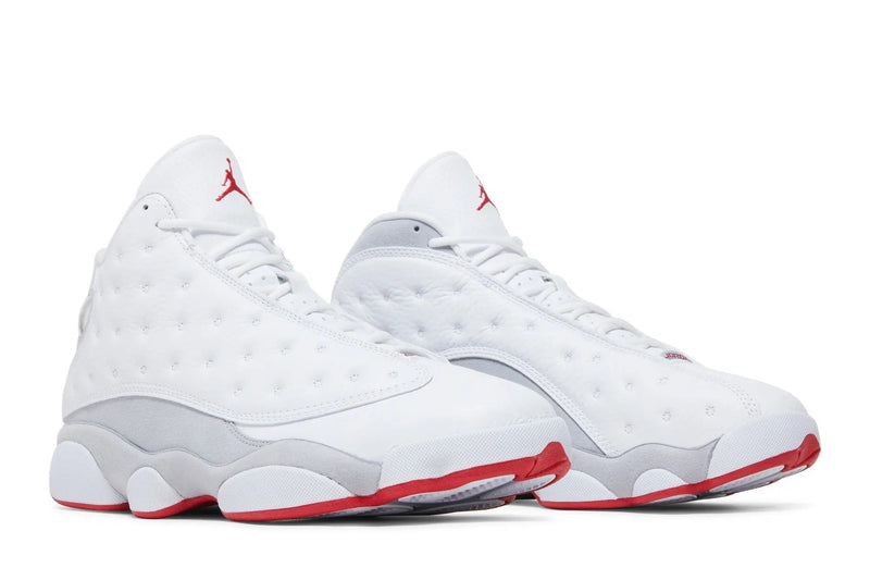 Air Jordan 13 Retro 'White Wolf Grey' – Clean Court-Ready Sneaker with Holographic Eye & Premium Leather