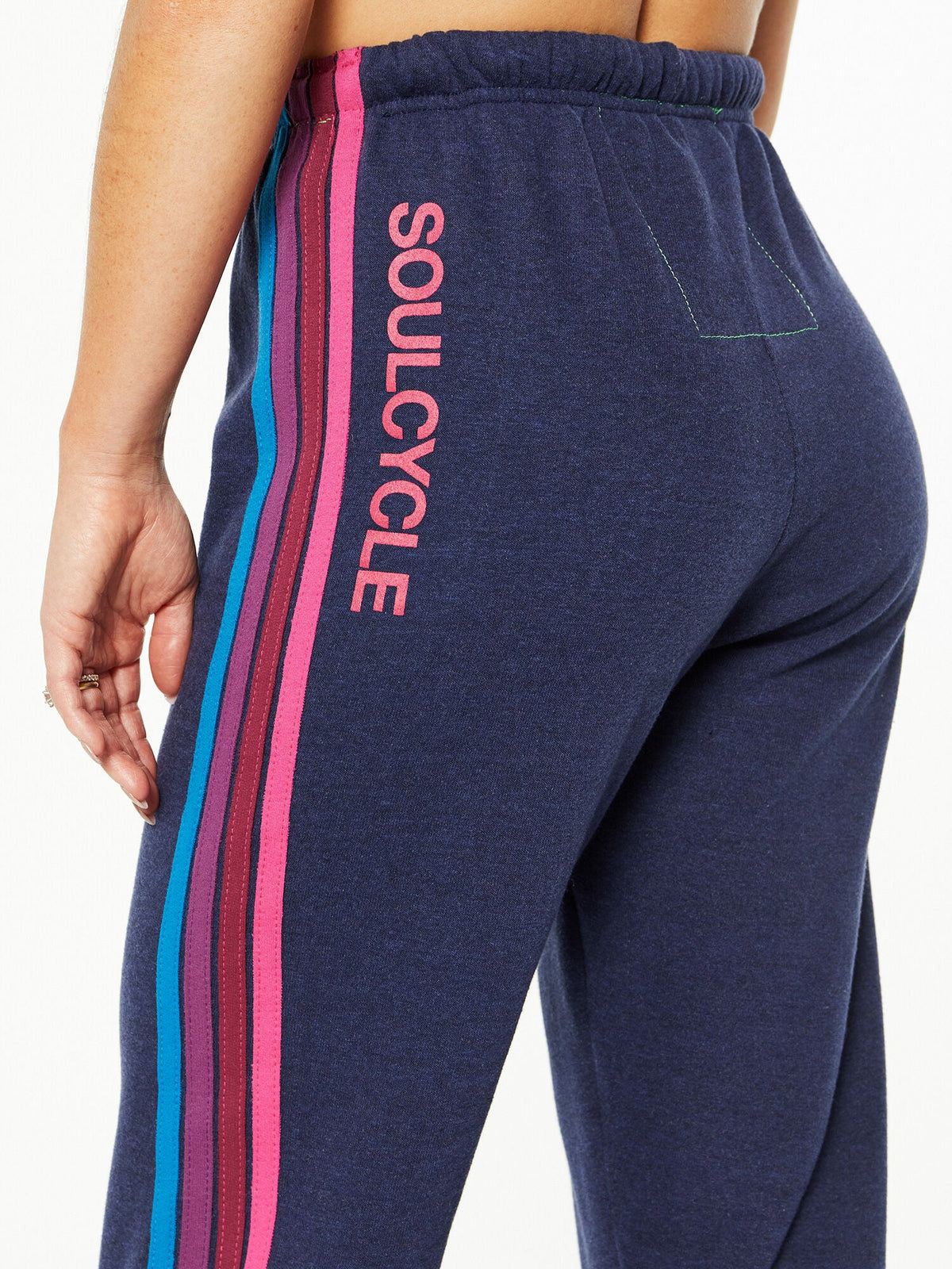 4 STRIPE SWEATPANTS NAVY