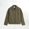 Wax London Eldon Jacket Cotton Linen Crinkle: Khaki