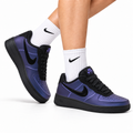 Nike Air Force 1 Low Purple Black Unisex Sneakers Style 17