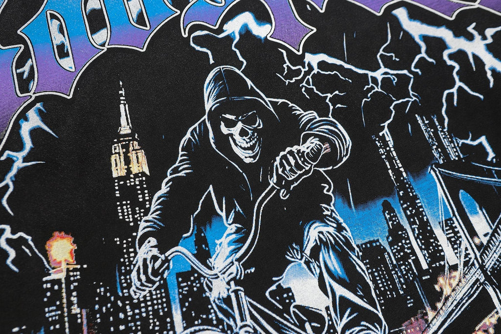 Godspeed Biker City Graphic Long-Sleeve T-Shirt