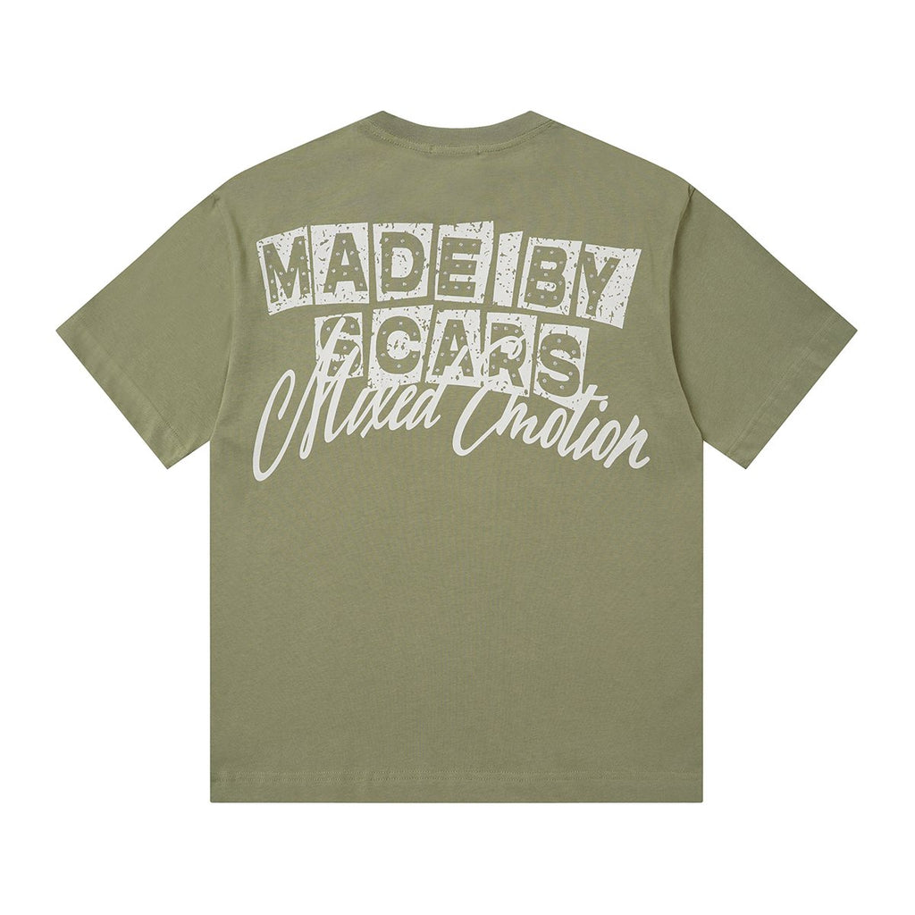 MIXED EMOTION Rhinestone Graphic T-Shirt