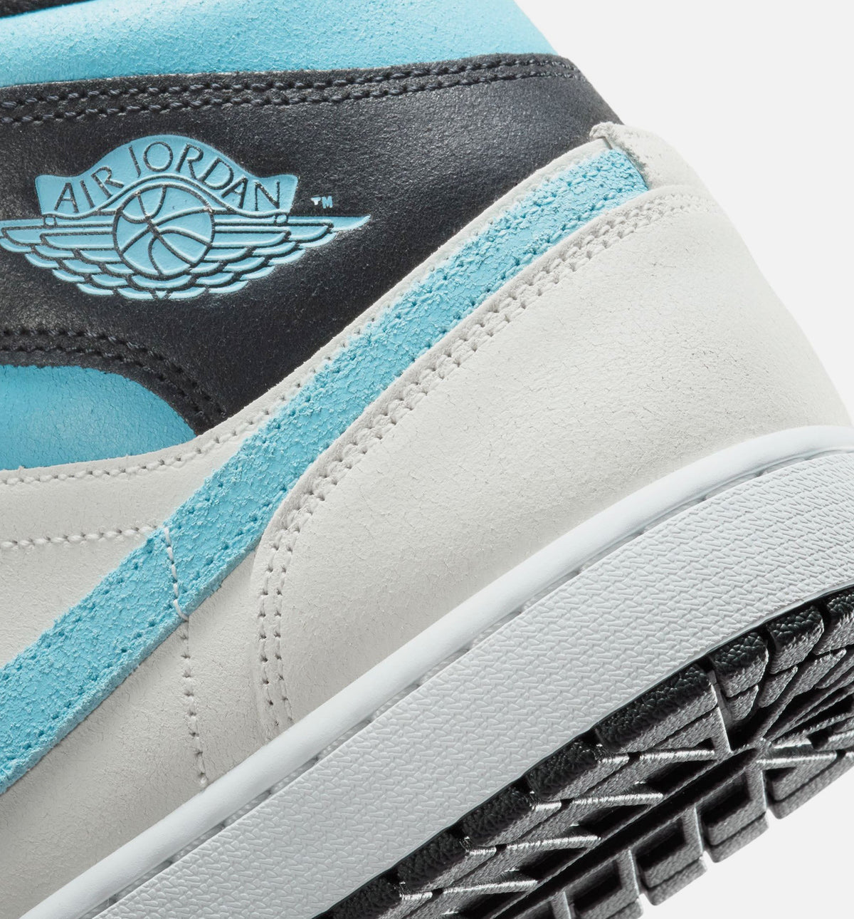 Air Jordan 1 Mid SE Mens Lifestyle Shoe - Summit White/Ice Blue/Black