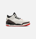 Air Jordan 3 Retro Mens Lifestyle Shoe - Sail/Black/University Red/Pale Ivory
