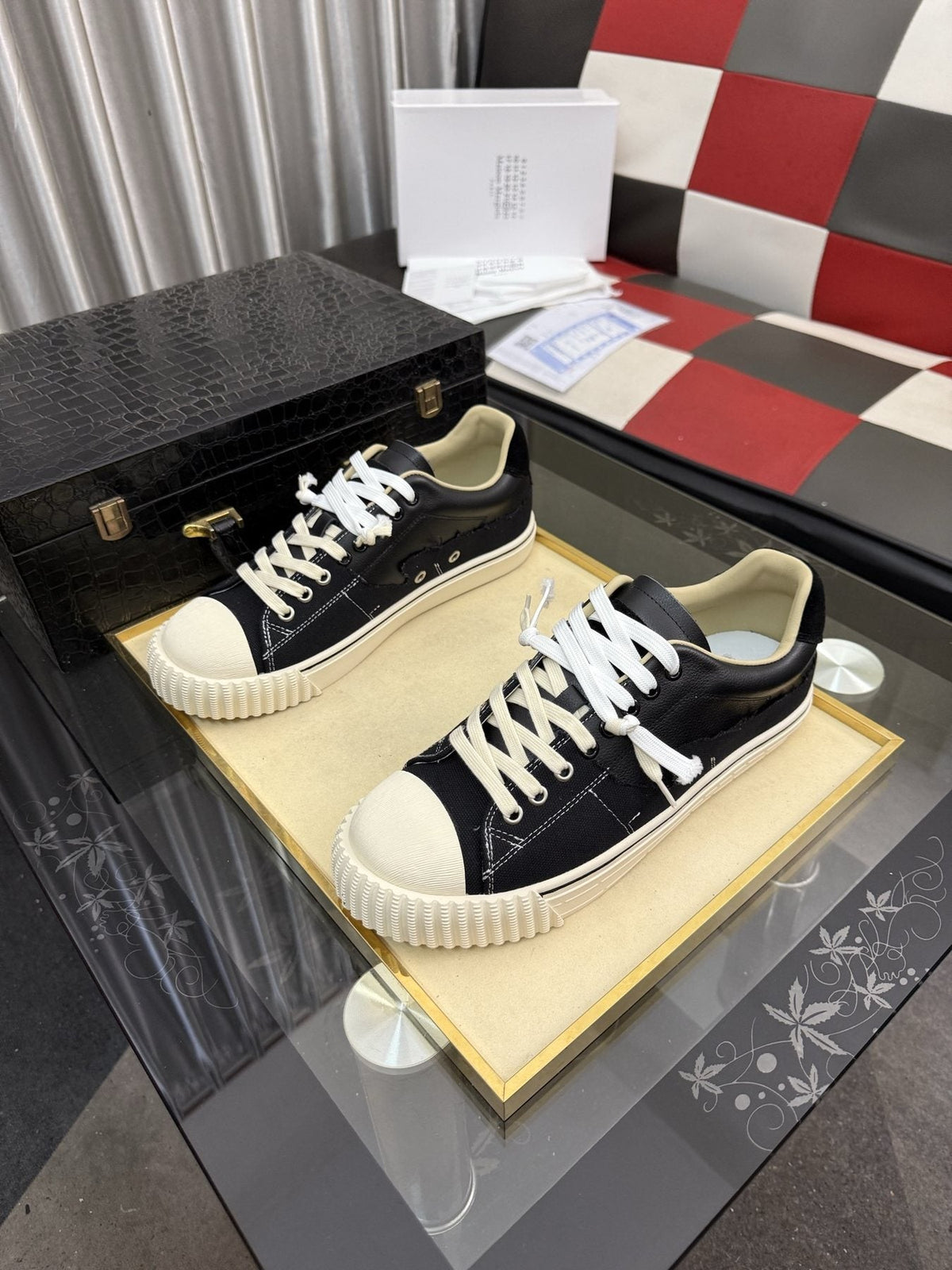 Maison Margiela Paneled Low-Top Sneakers