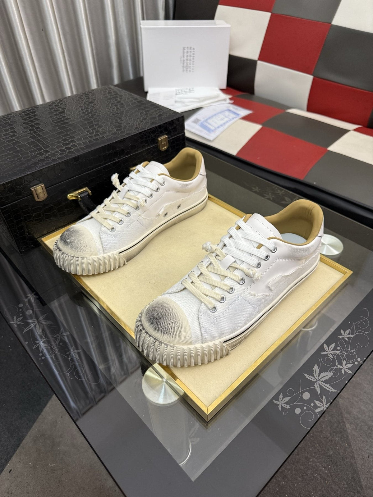 Maison Margiela Paneled Low-Top Sneakers