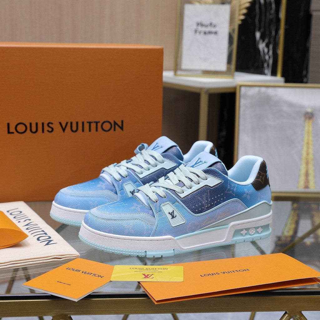 Louis Vuitton Color-Blocked Low-Top Sneakers