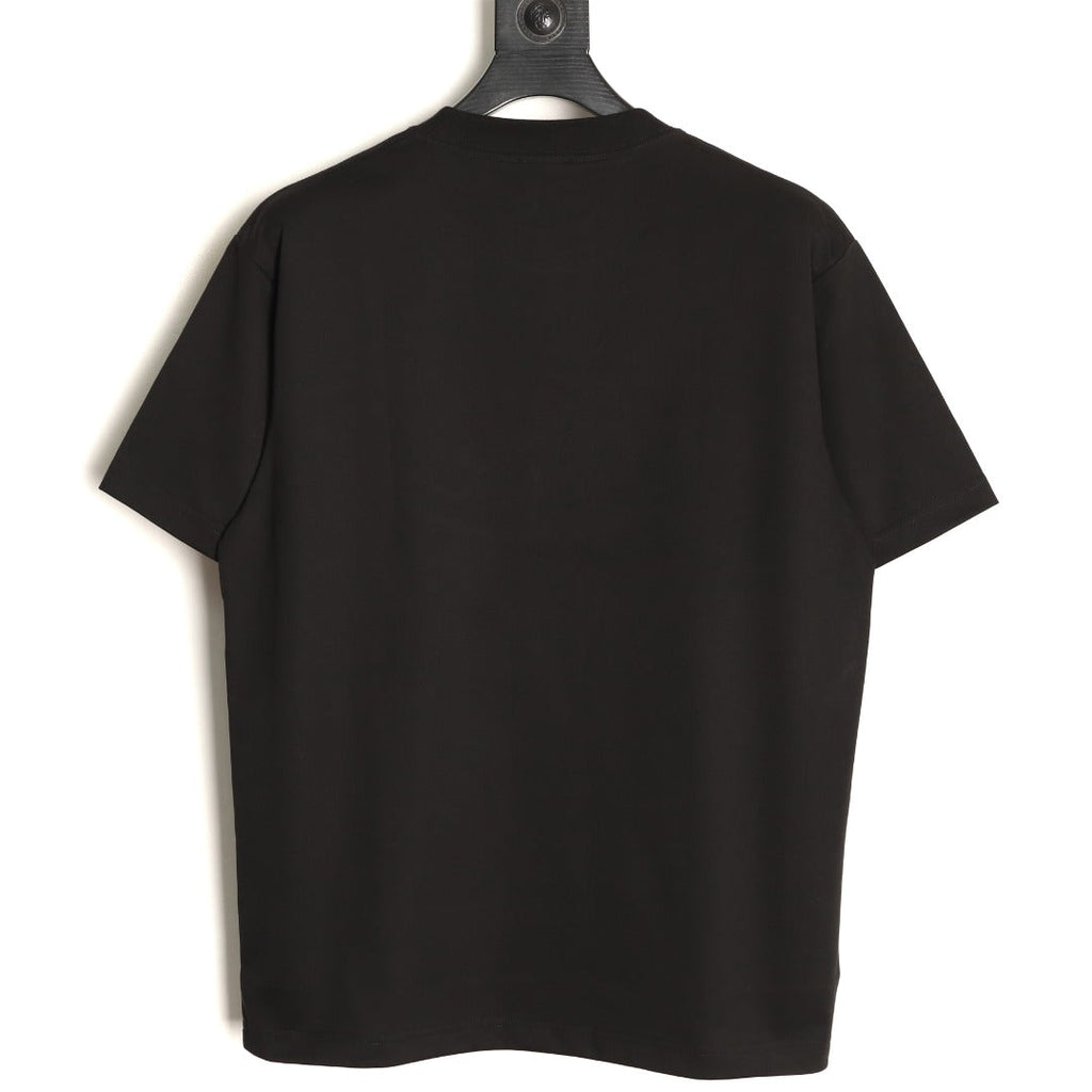 Dior Script Lettering Graphic T-Shirt - Black