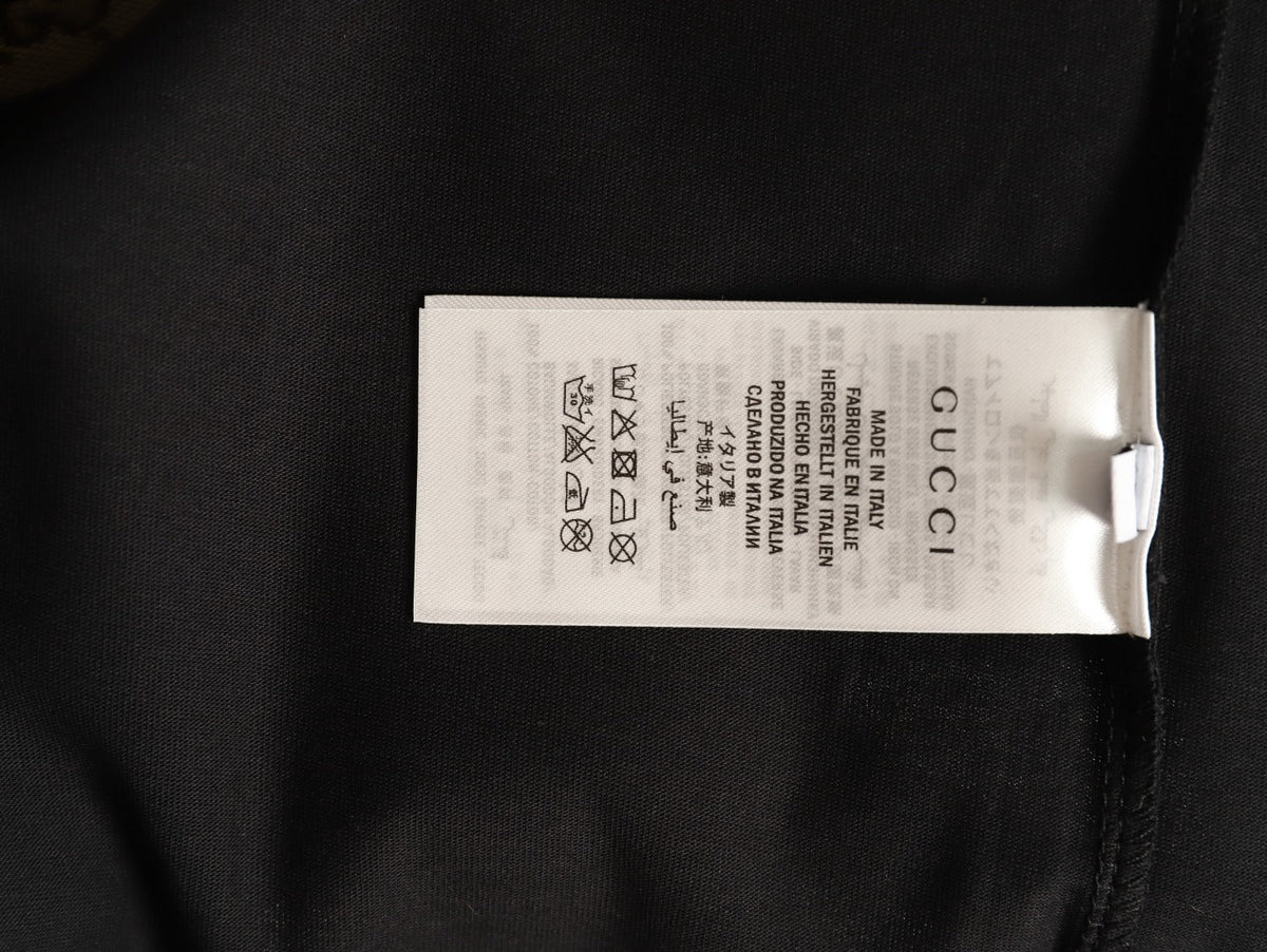 Gucci Monogram-Style Pocket-Patch Short-Sleeve T-Shirt - Black